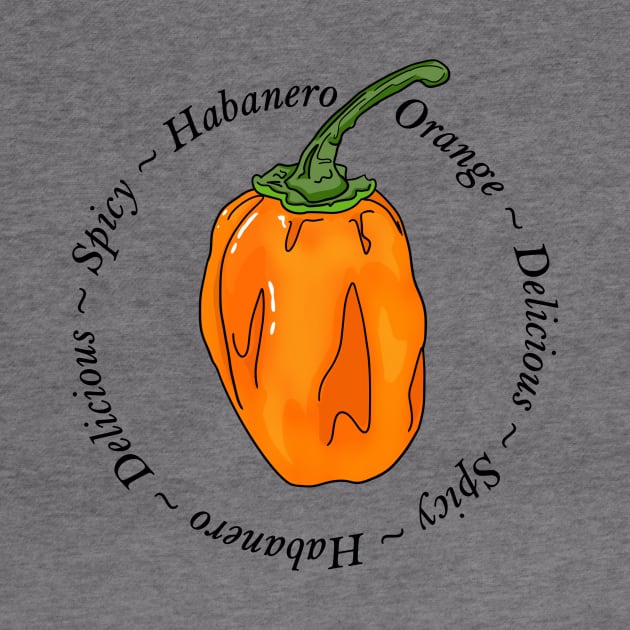 Habanero Orange Chili Pepper by MojoCoffeeTime